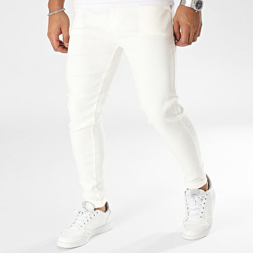 Pantalon Chino Skinny Beige Clair