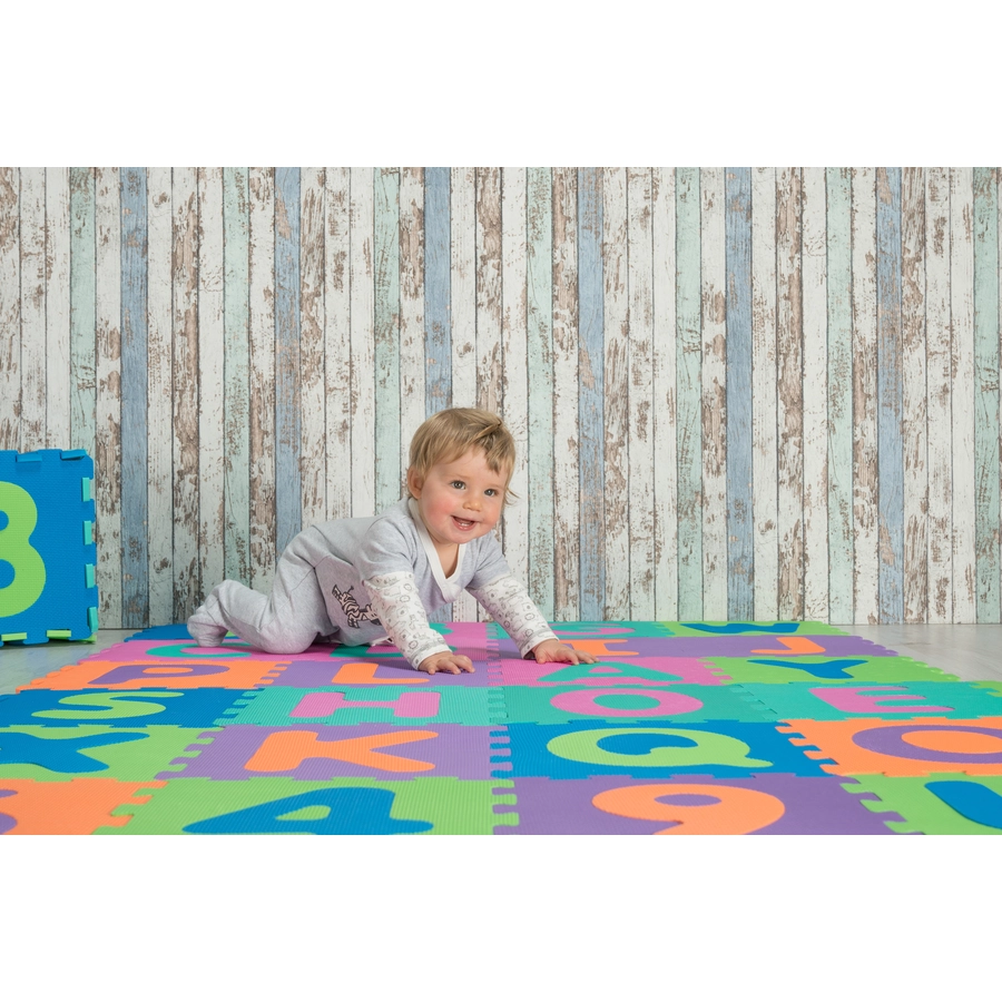 Playshoes Puzzlematte 36-teilig bunt