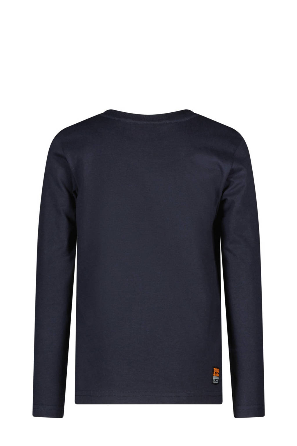 TYGO & vito longsleeve Max met printopdruk donkerblauw