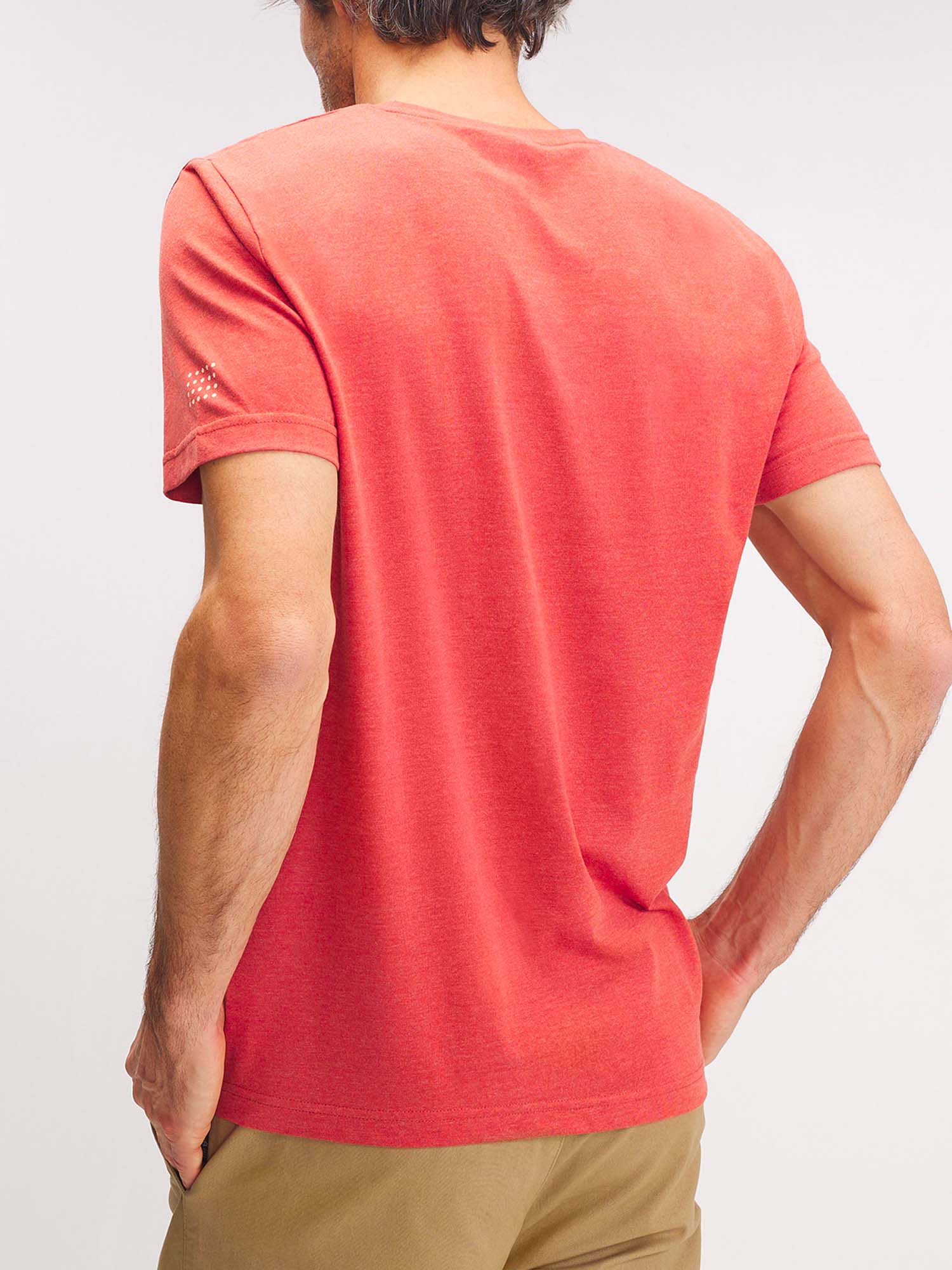 Tee Shirt Homme Manches Courtes Rouge