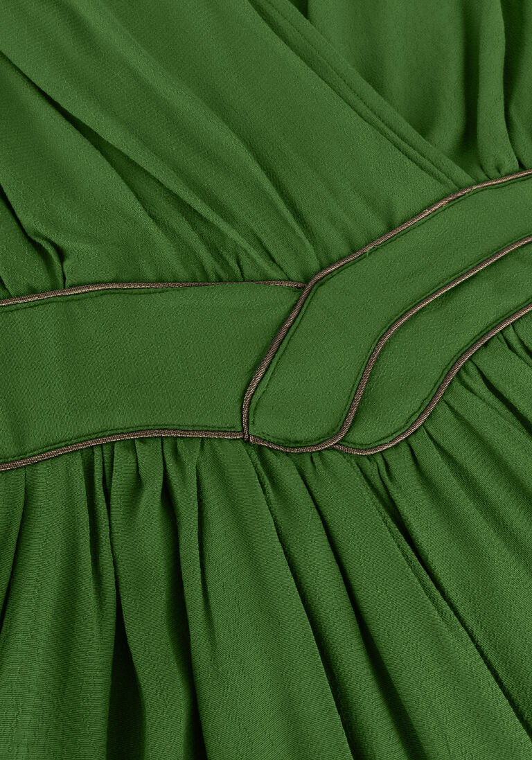 LOUIZON groene louizon maxi jurk swing