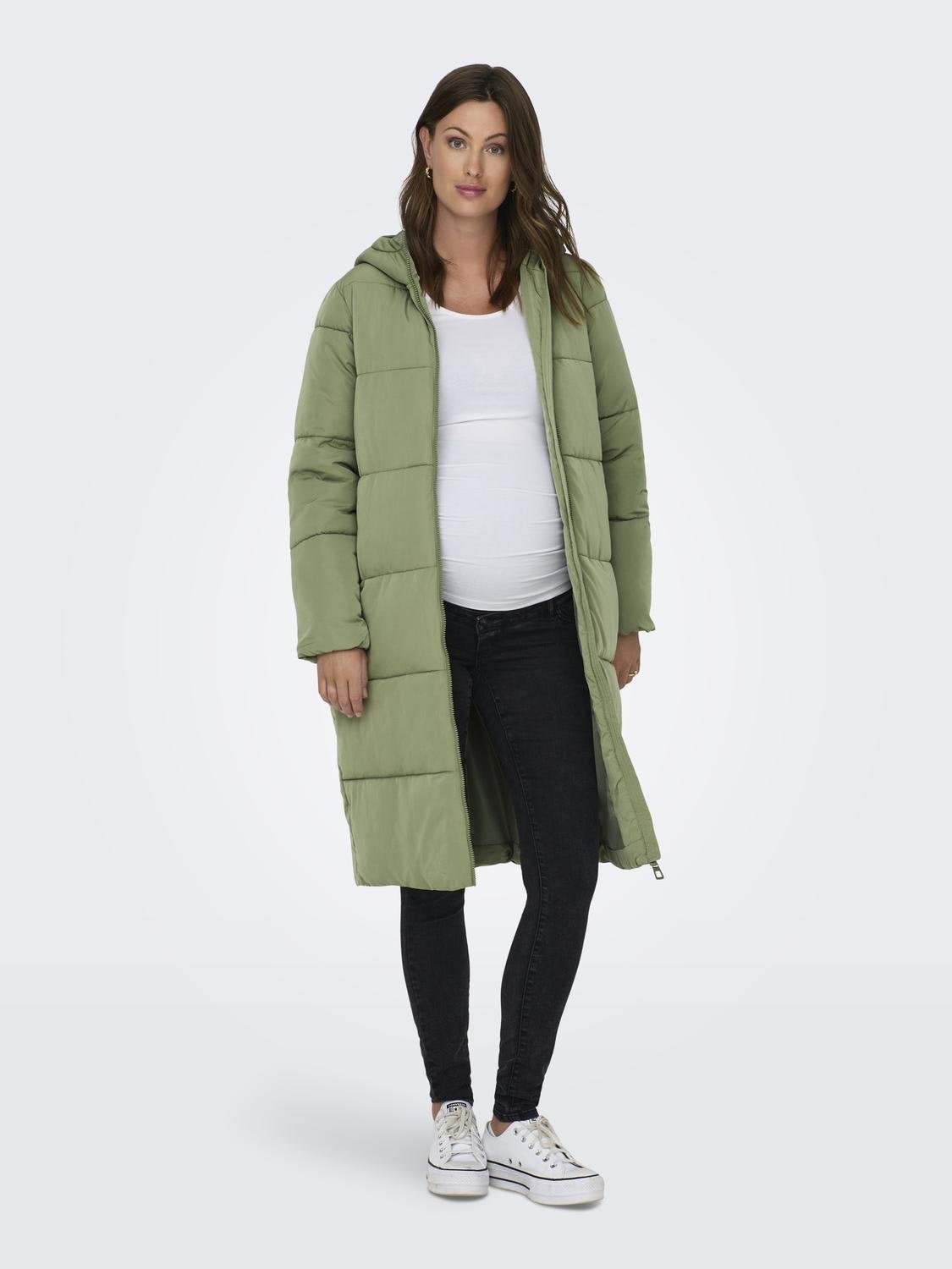 OLMABBIE Steppmantel Oil Green