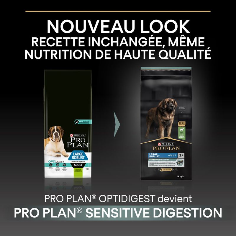 PURINA PRO PLAN Large Adult Robust Sensitive Digestion agneau, riz
