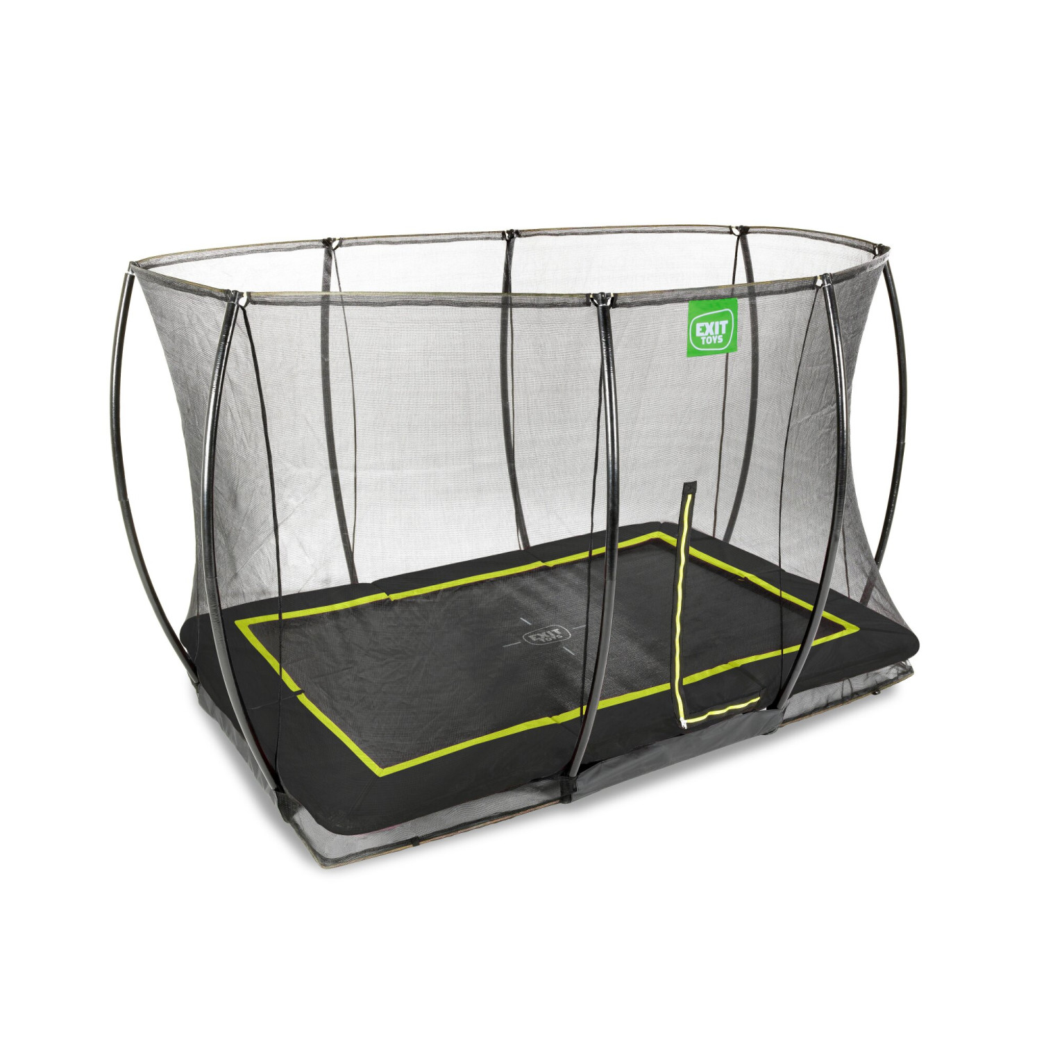 EXIT Silhouette inground trampoline 244x366cm met veiligheid
