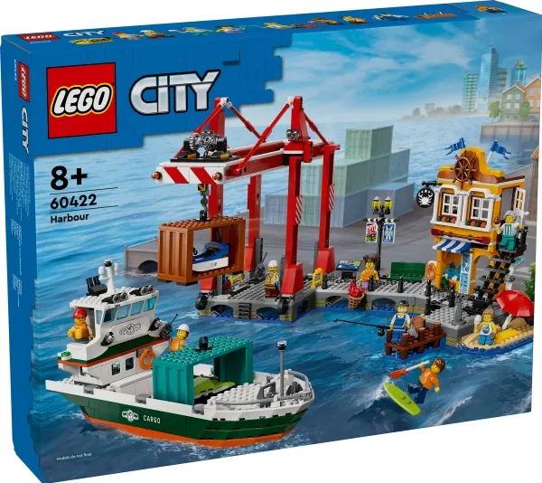 LEGO City 60422 Havnefront med fragtskib