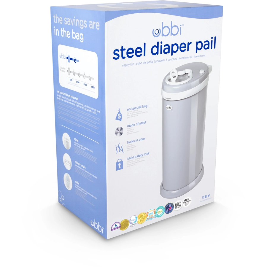 ubbi® Windeleimer, grau