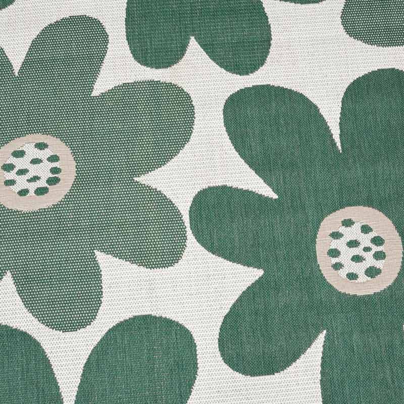Tapis rectangulaire tissé décor fleur 'Palma'