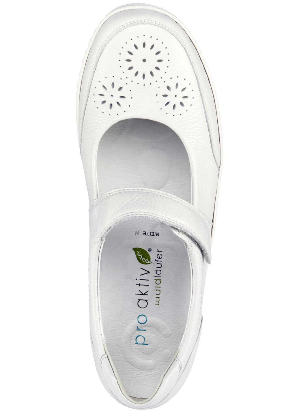 Waldläufer, bequeme Damen-Slipper, Weite H, mit herausnehmbarem Fussbett