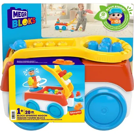 Mattel MEGA BLOKS Bauset Drehwagen für Bausteine mit 1 Drehwagen