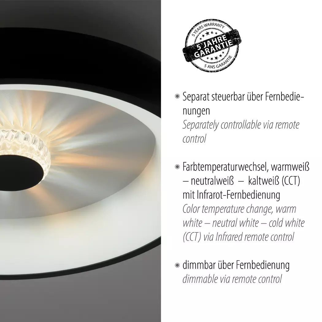 LED-Deckenleuchte Vertigo