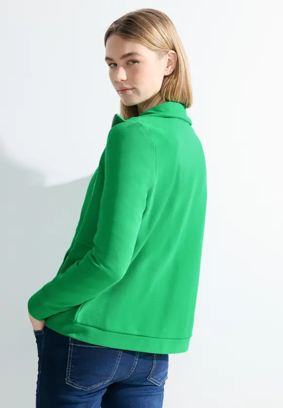 Twill Sweatjacke - celery green