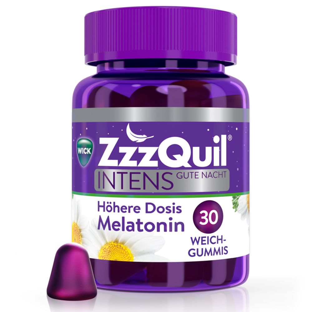 WICK ZzzQuil Gute Nacht INTENS, Höhere Dosis Melatonin*