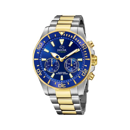 Jaguar Hybrid Diver J889 Herreur, Stål/Blå, 46 mm