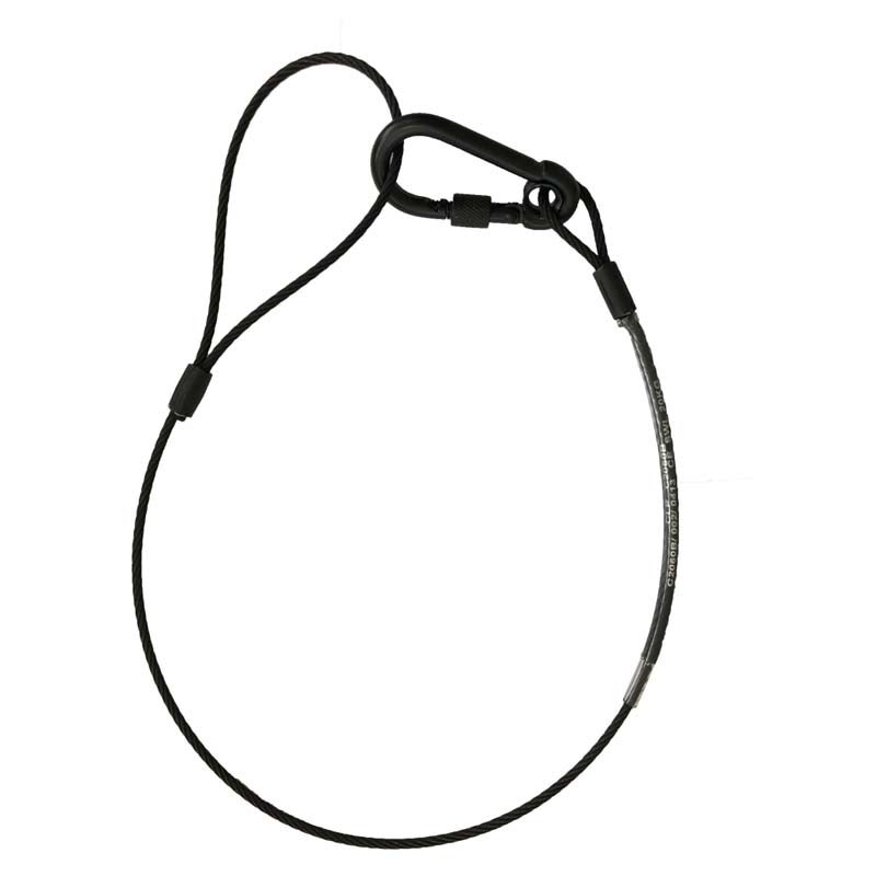 Doughty B2060B Veiligheidskabel 60 cm zwart 20 kg