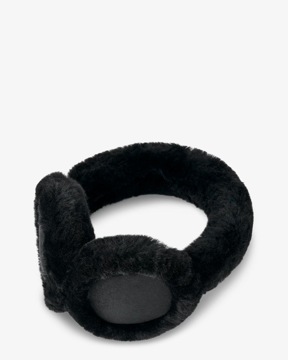 UGG Sheepskin Wireless Earmuff Black Dames Oorwarmers