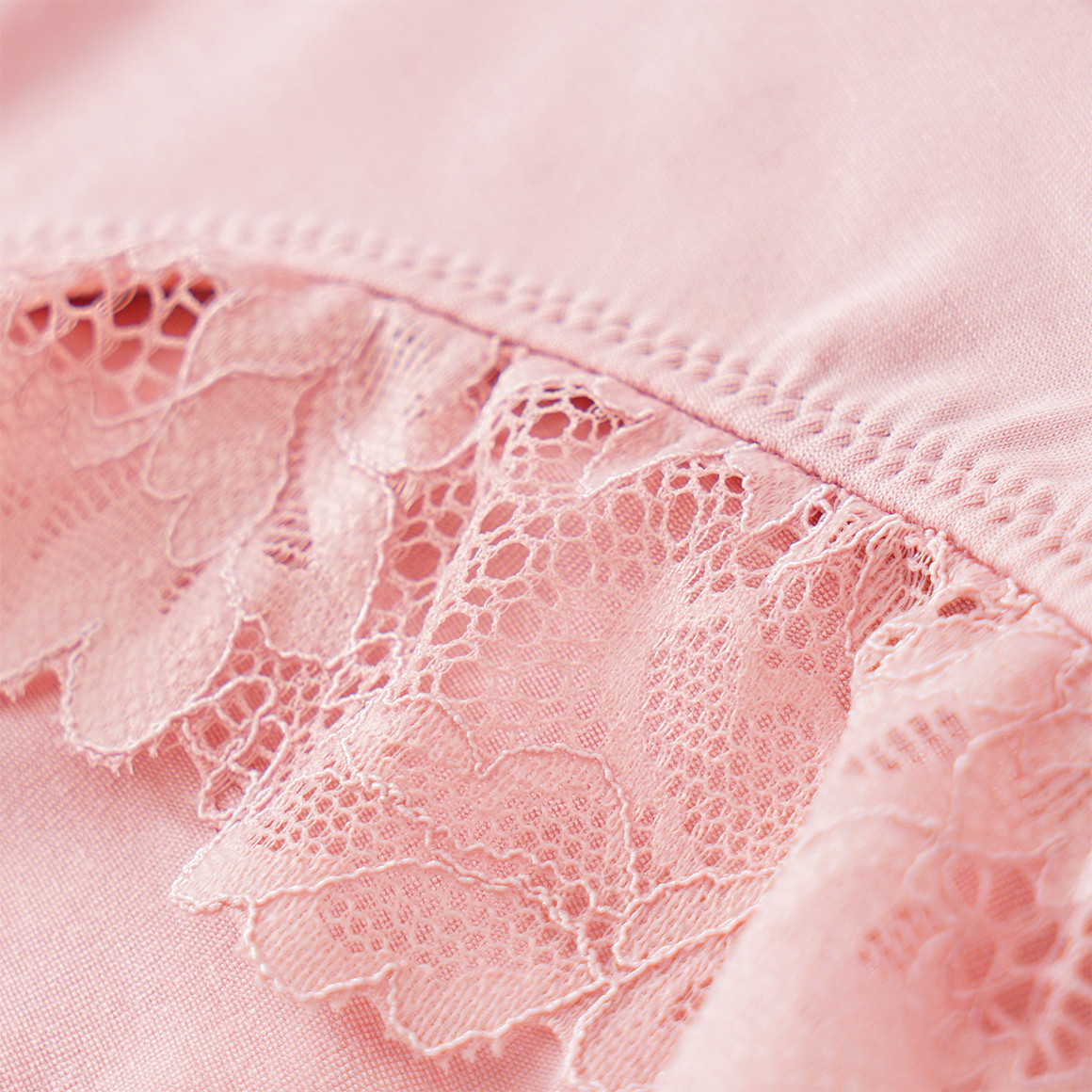 Gina Benotti 2 Damen Slips mit Spitzenbesatz rosa / dunkellila