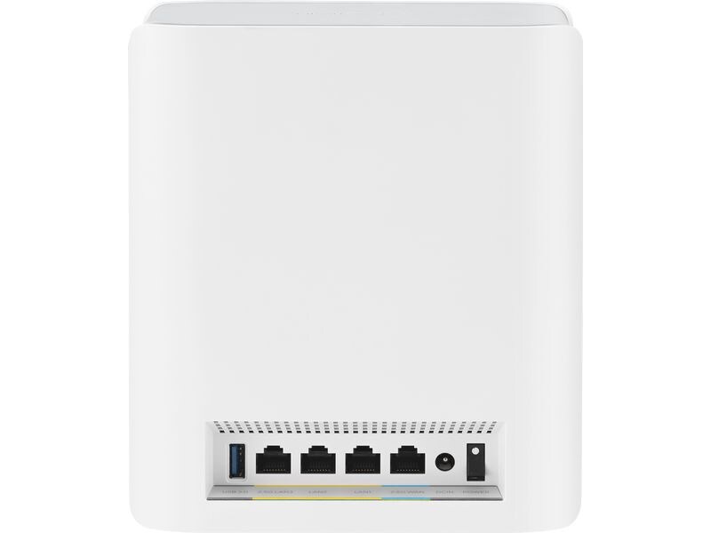 ASUS Tri-Band WiFi Router ZenWiFi BT8 2-pack Tri-Band WIFI 7 Smart AiMesh Extendable Router 2-Pack 6 GHz WLAN, 14 Gbps, bis zu 550 m² Abdeckung, dual 2.5G Ports, VPN
