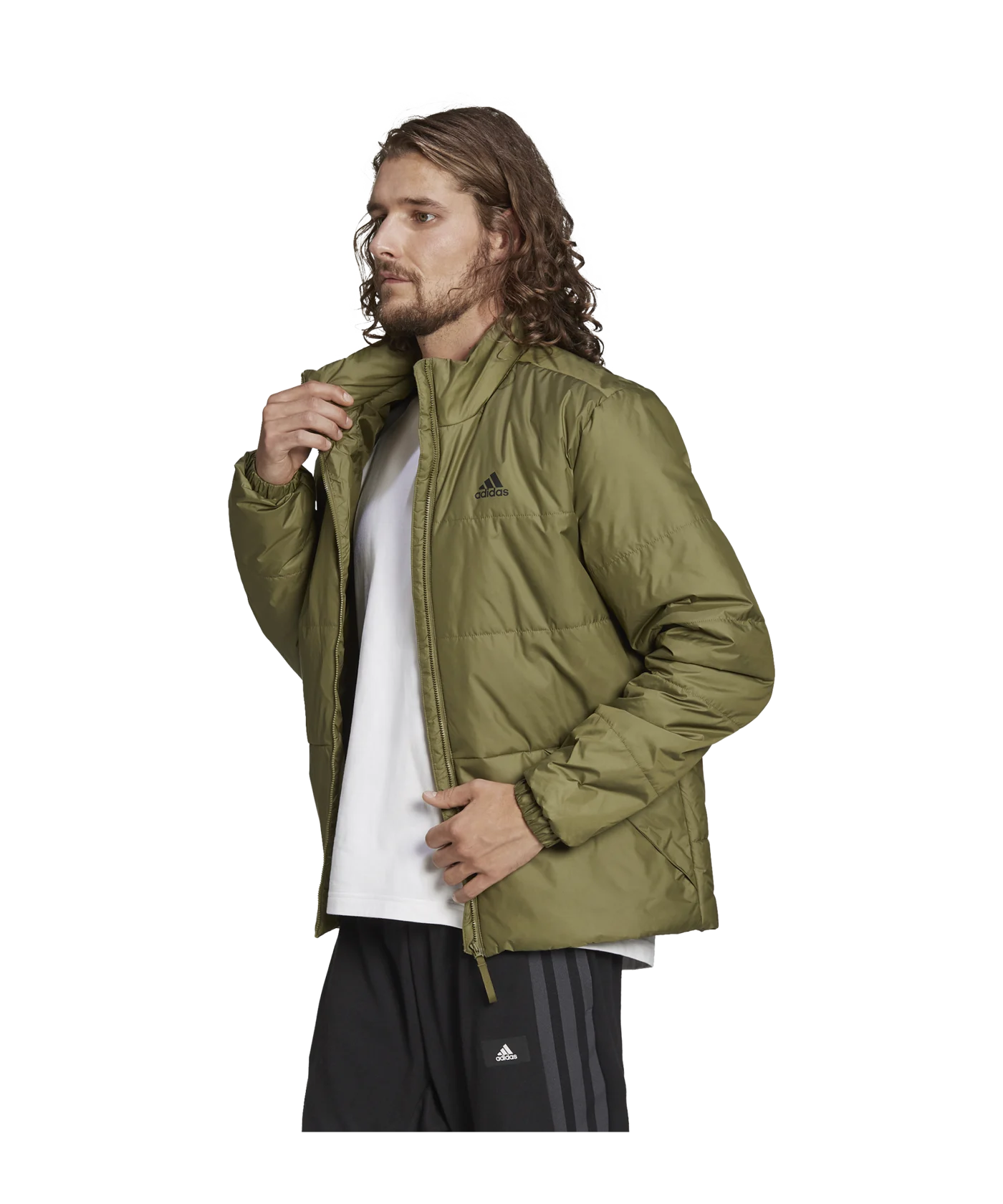 adidas BSC 3 Stripes Insulated Winterjacke Grün