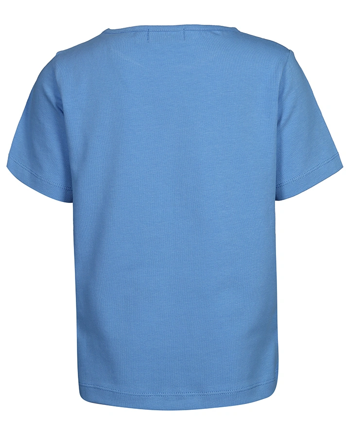 T-Shirt RETRO WAVE in marina blue