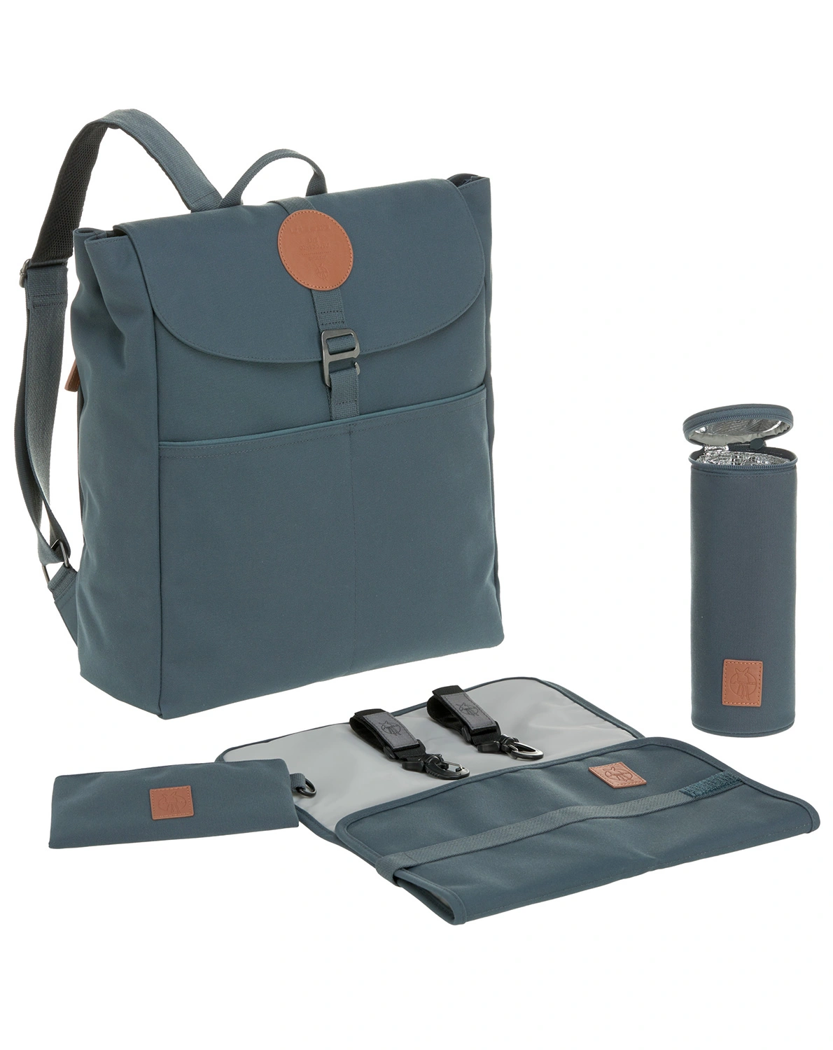 Wickelrucksack ADVENTURE (34x14x42) in petrol