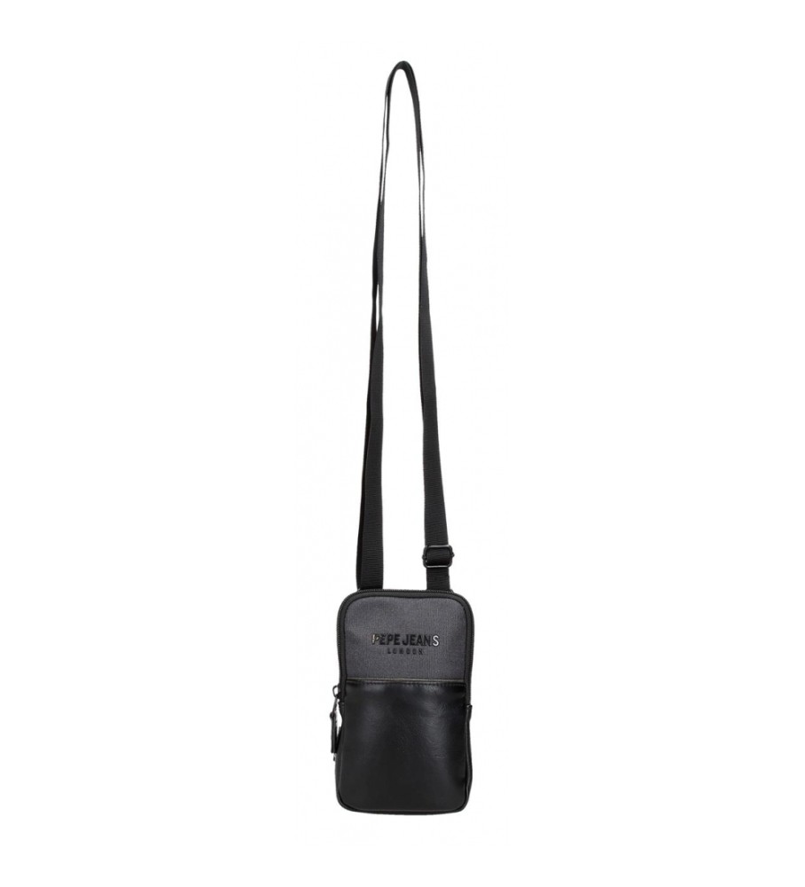 Bolsa de ombro para celular Pepe Jeans Grays preta
