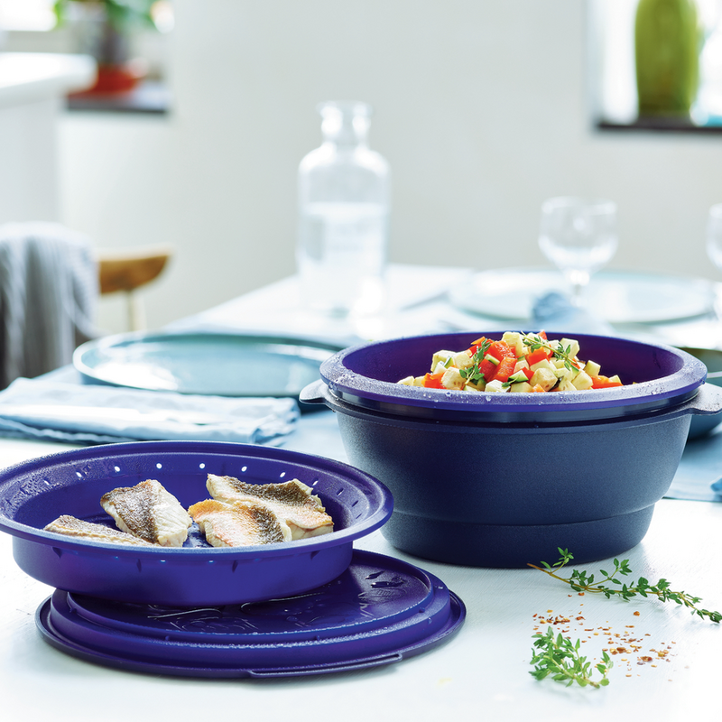 Micro-CombiGourmet 3 l Das Multitalent für die Mikrowelle: Reiskocher, Pasta-Maker, Dampfgarer & Kochtopf