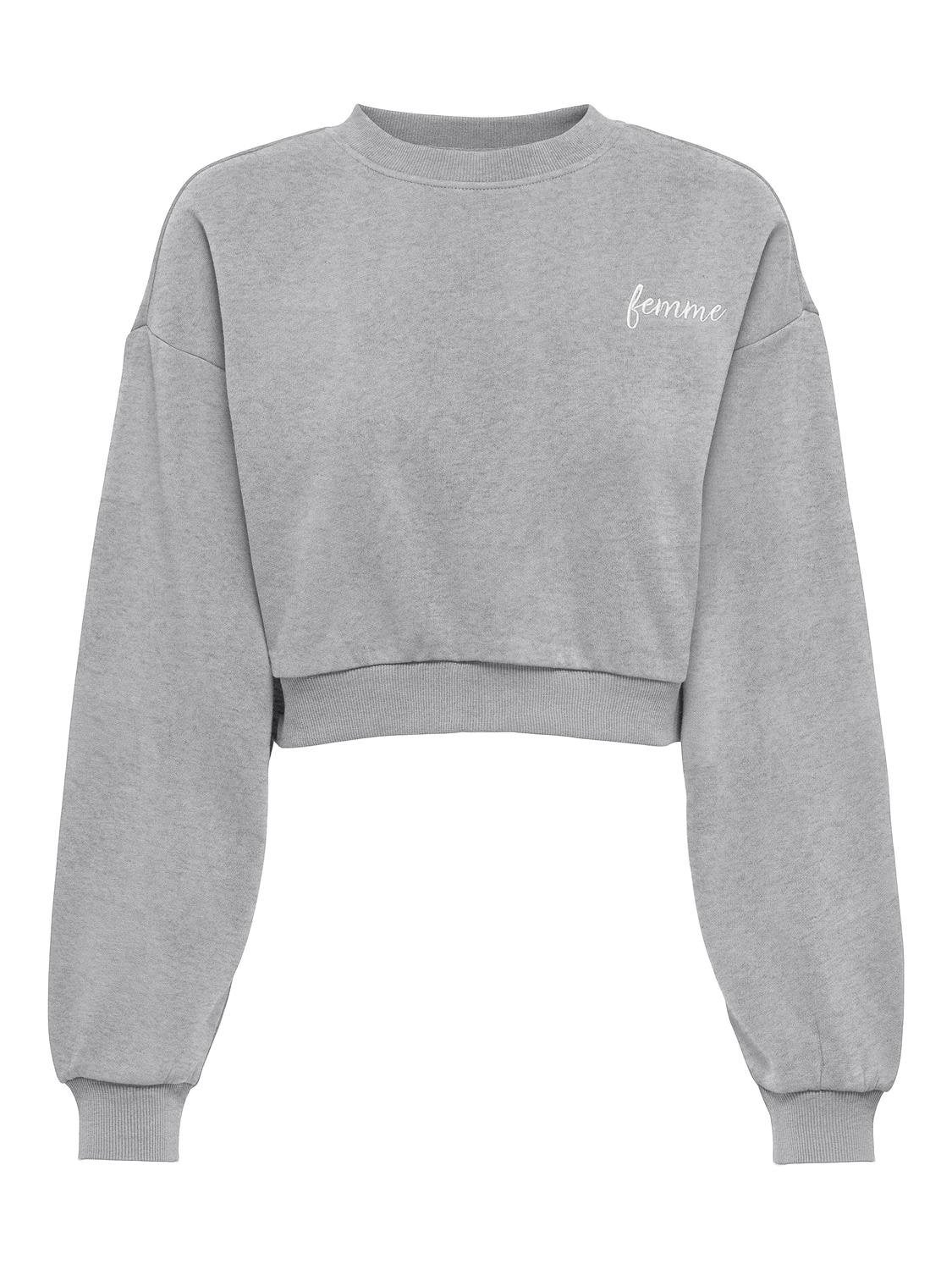 ONLODESSA Sweatshirt Light Grey Melange