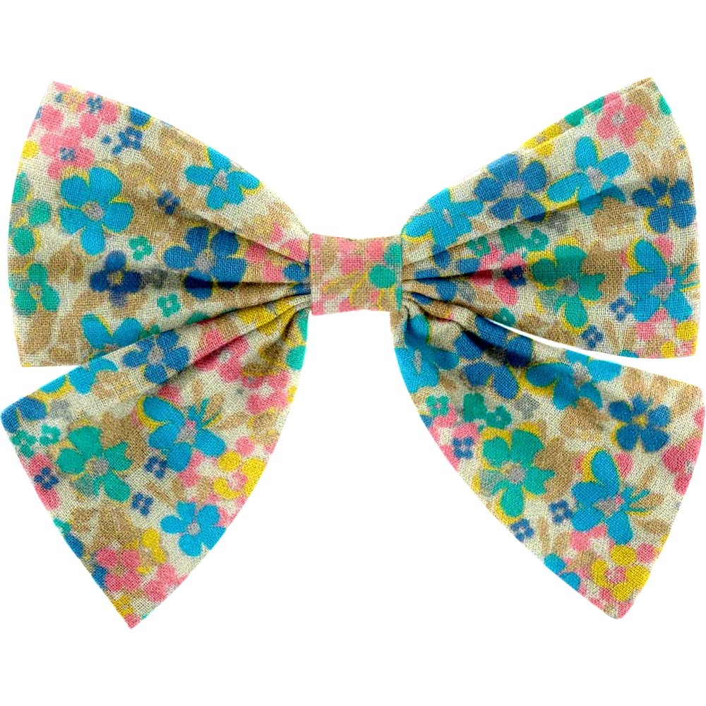 Barrette Noeud Papillon Pâquerette Vintage