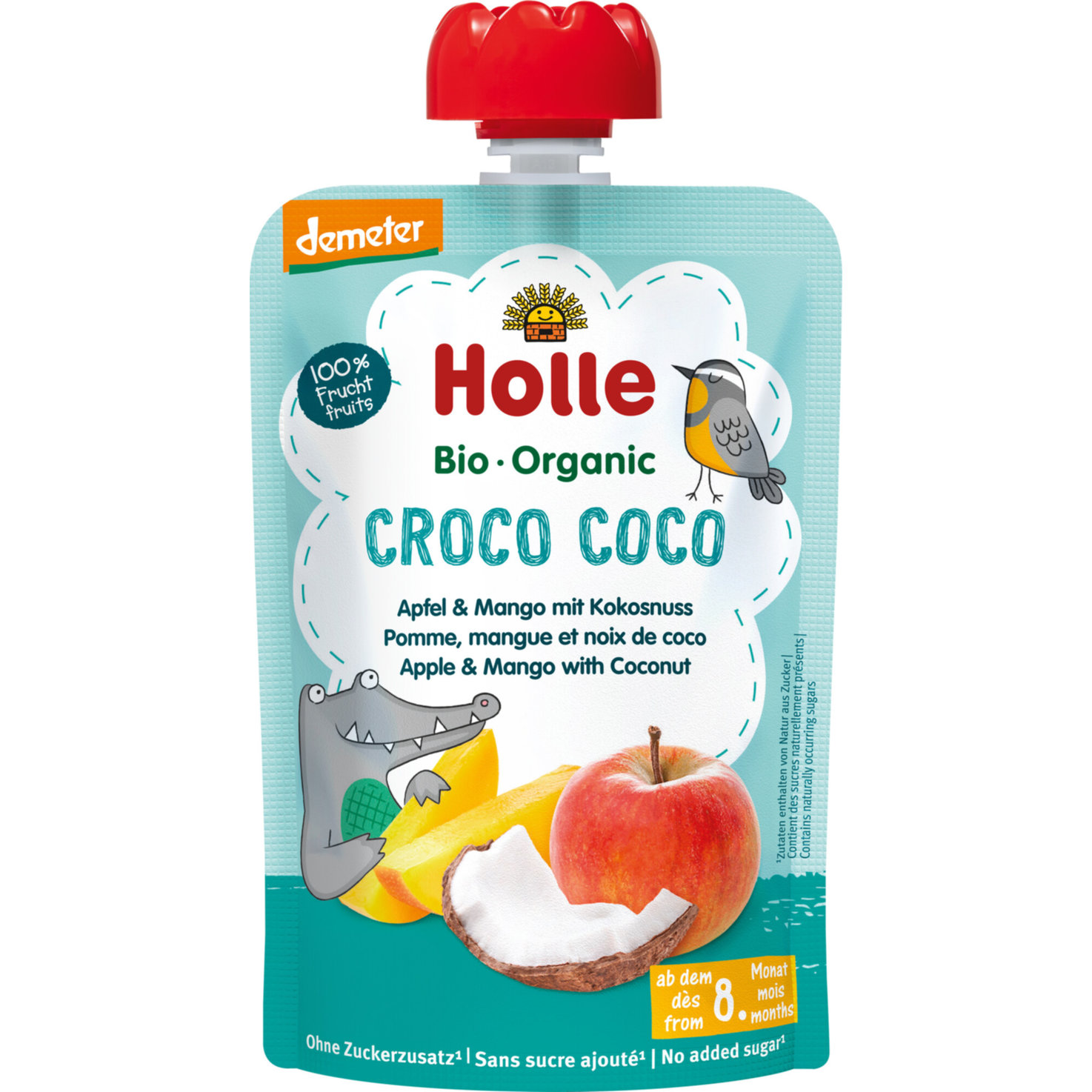 Holle Demeter Bio Croco Coco Pouchy 8+ Monate