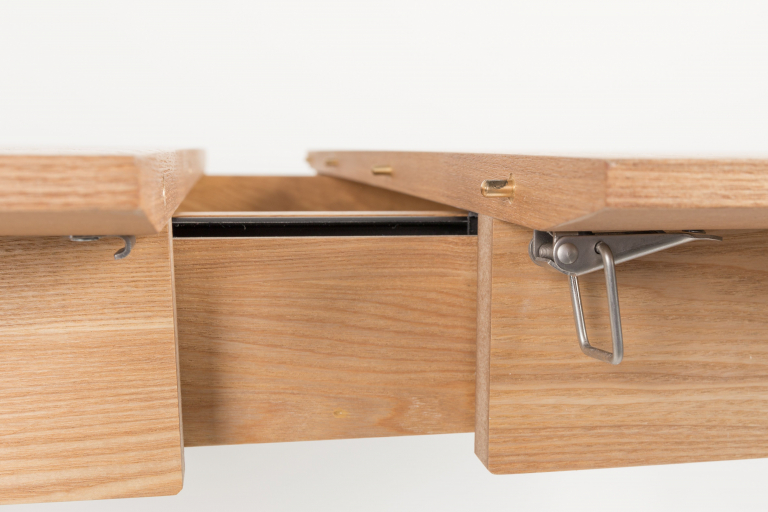 Zuiver Glimps uitschuifbare tafel 120x80 zwart