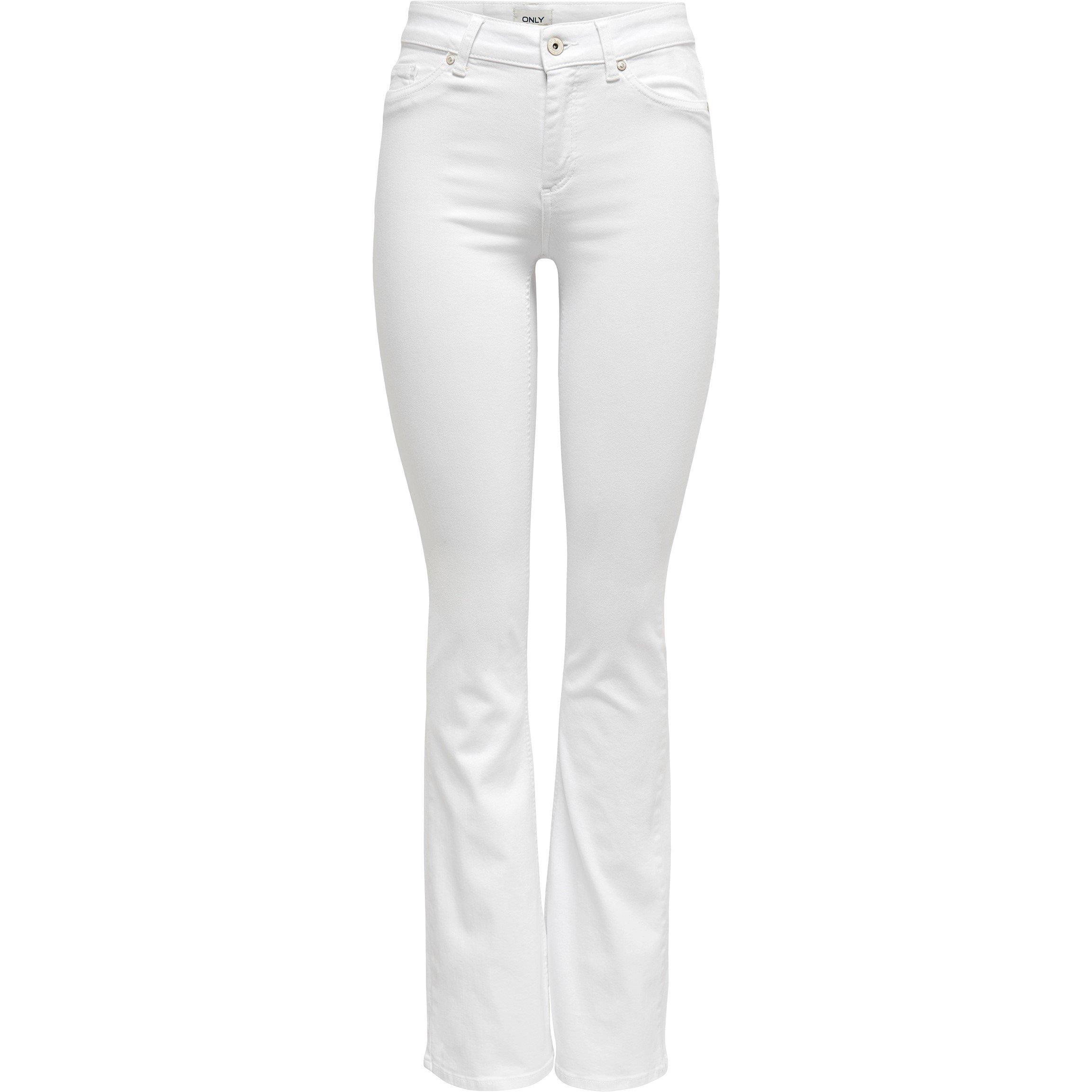 Only Blush Mid Waist Flaired Fit Jeans Womens