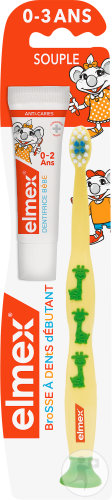 Elmex Brosse À Dents Enfant 0-3 Ans Souple 1 Pièce