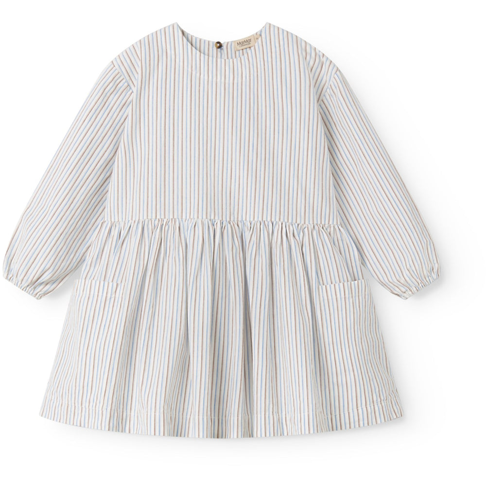 Køb MarMar Cotton Blue Iris Stripe Dagmary Kjole