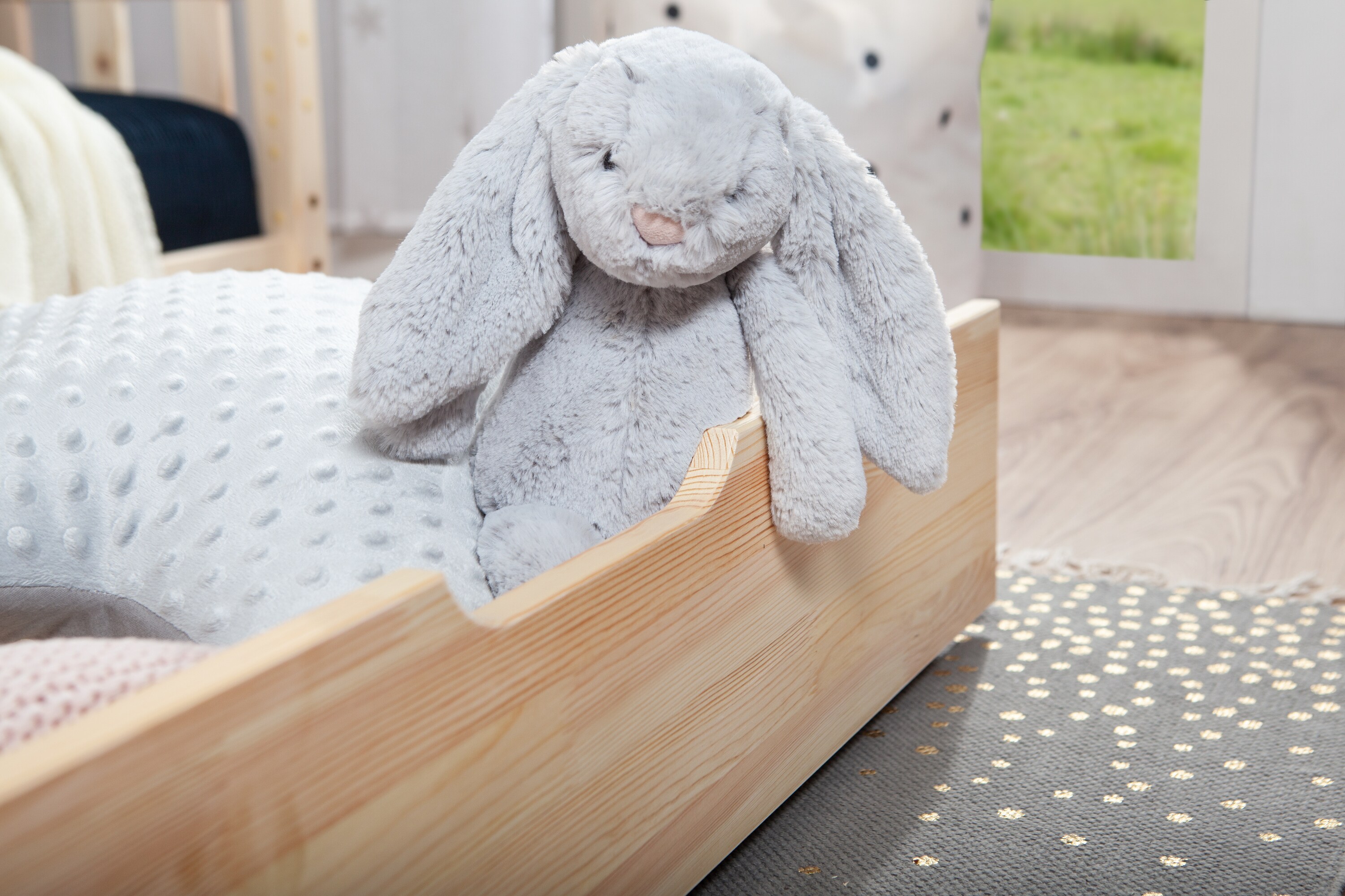 TiCAA Kinderbett Hausbett 