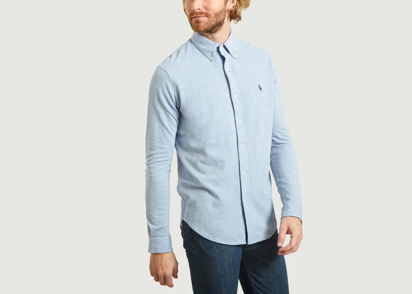 Chemise Siglée En Piqué De Coton Polo Ralph Lauren