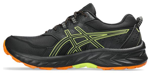 Chaussures de Trail Asics Gel-Venture 9 Noir Jaune Orange Homme