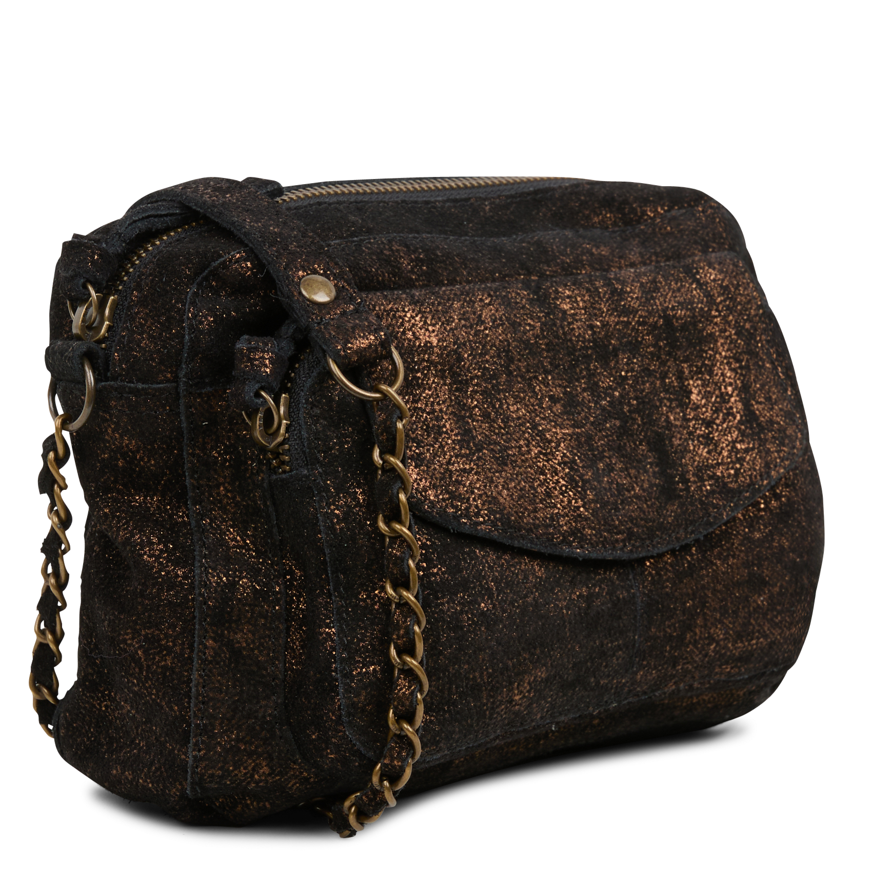 NAINA - Sac bandoulière en cuir | Marron