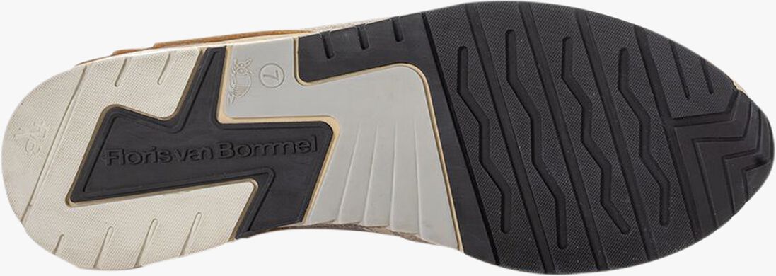 grijze floris van bommel lage sneakers sfm-10153 de runner