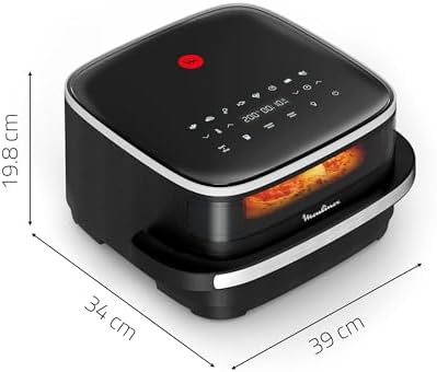 Moulinex Easy Fry air fryer, multicuiseur et four, 15 L, 9 programmes, friteuse sans huile, 3 niveaux de cuisson, compact, extra crisp, noir, AL556DF0, Acier Inoxydable : Cuisine et Maison