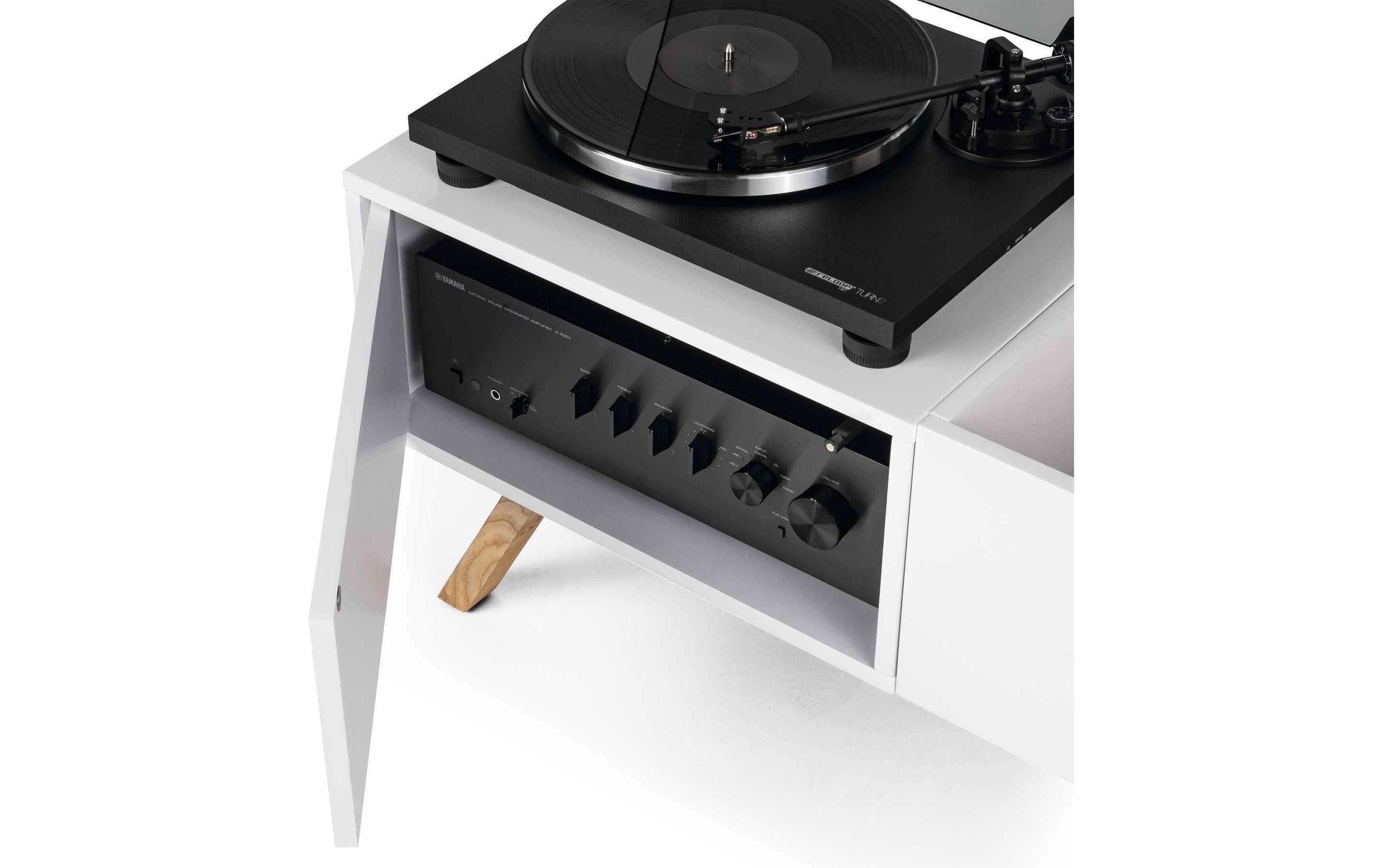 Turntable Lowboard<br>Sideboard für Schallplatten und Plattenspieler