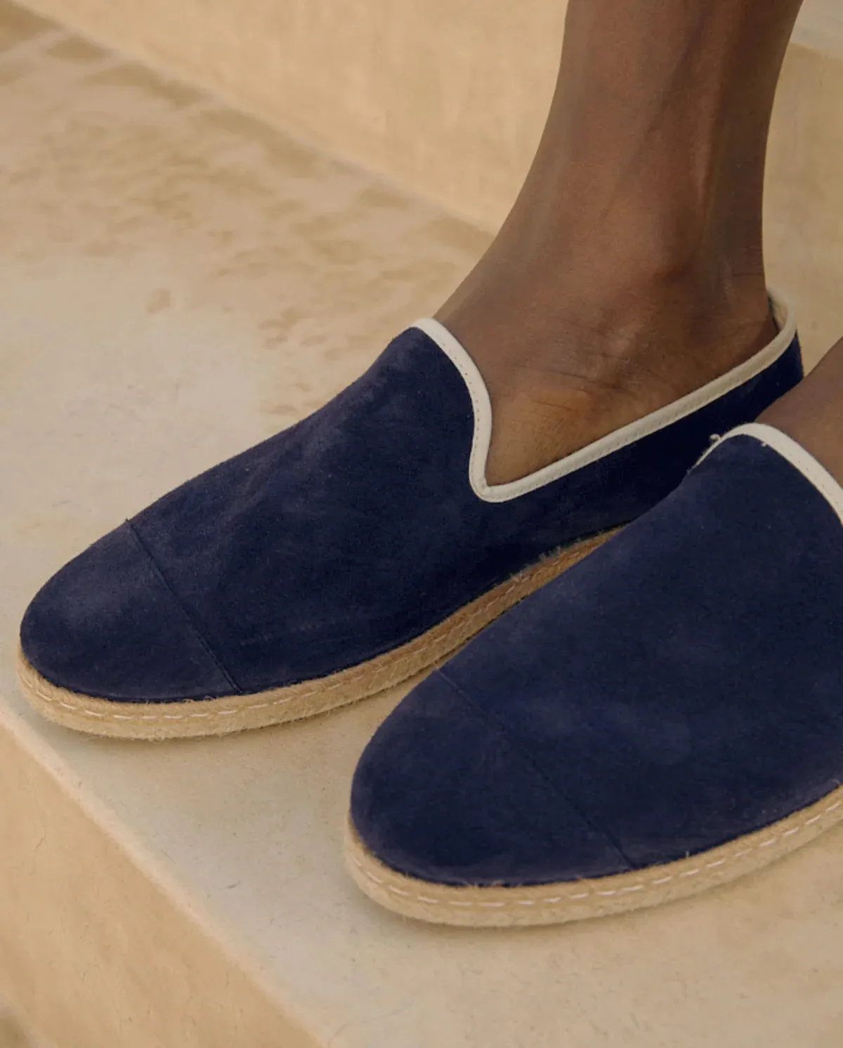 Espadrille homme cuir Angarde
