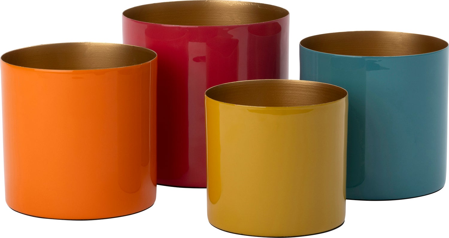 Intratuin bloempot Marley rood D 15 H 15 cm