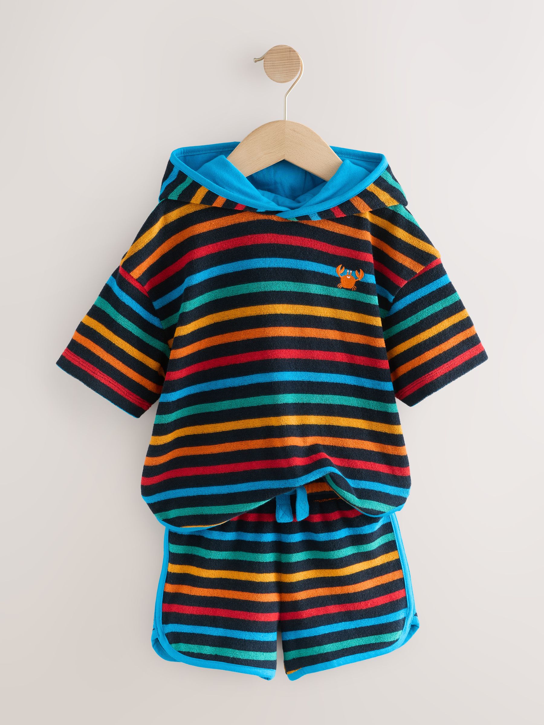 Blauw - 100% katoenen badstofset (3mnd-7jr)