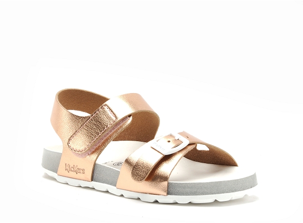 Kickers nu pieds enfant sunkro fille rose