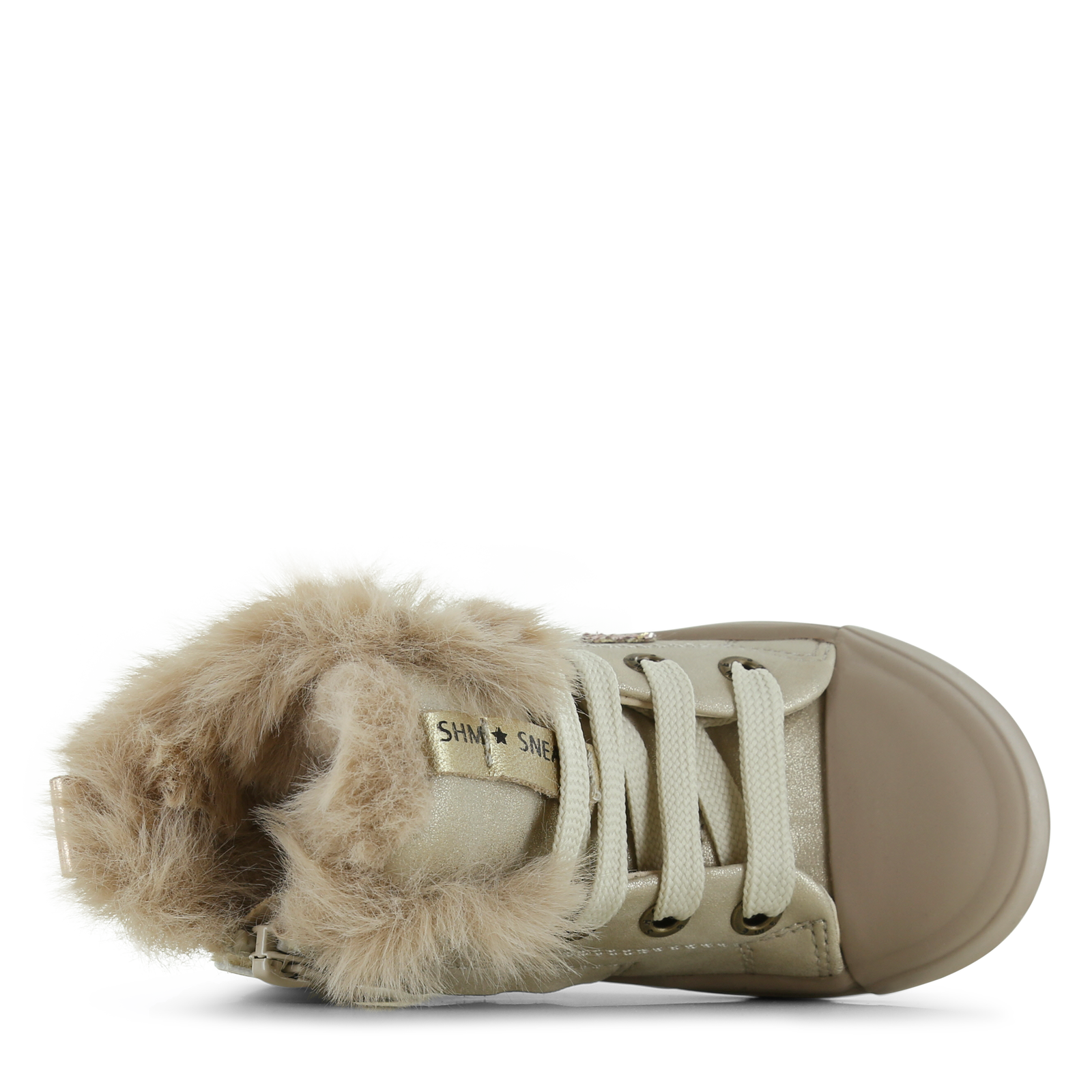 Shoesme Gold Schnürschuhe mit Kitten