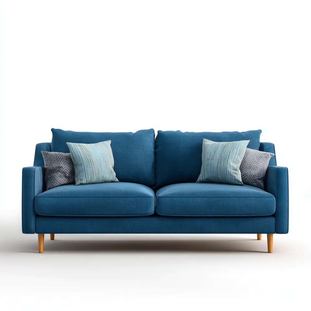 2-Sitzer-Sofa Stoff 150x90x85 cm – Blau – Skandinavisches Design