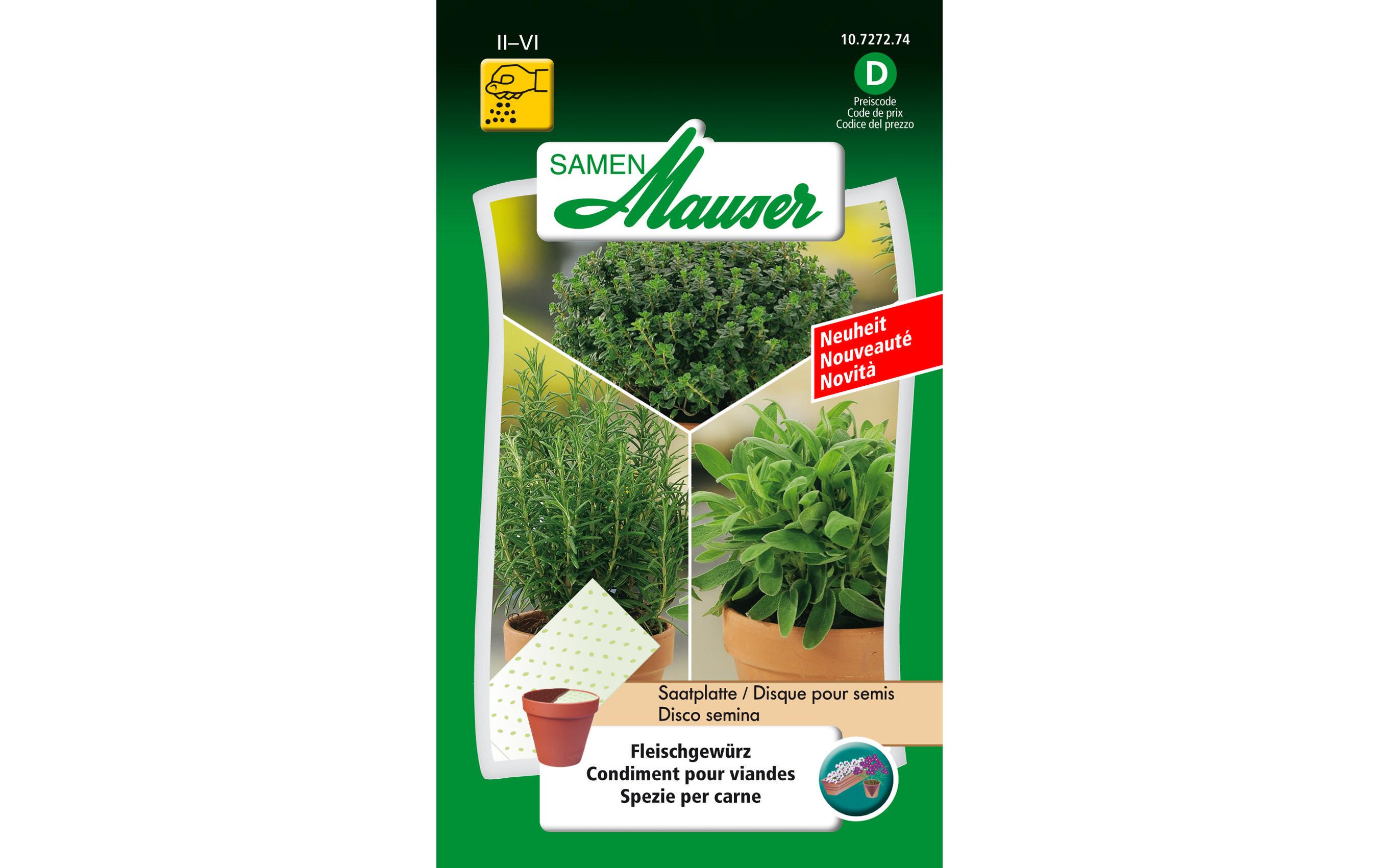 Saatplatte Urban Gardening FleischgewürzGemüsesamen