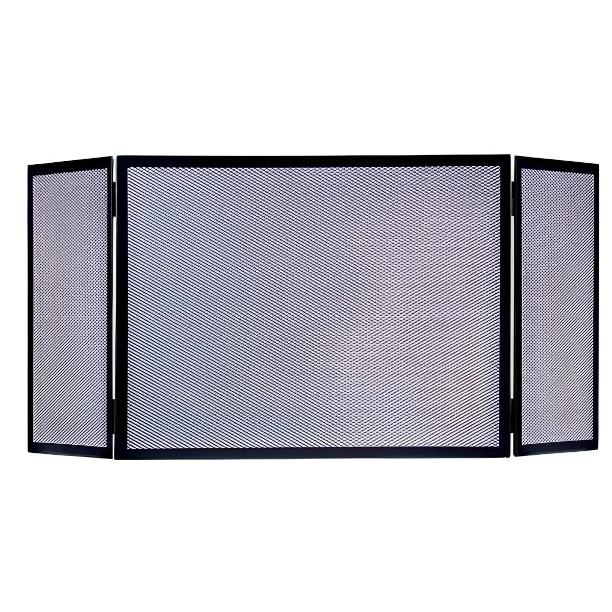 Visiodirect Grille de cheminée - Noir - 80x60x30 cm