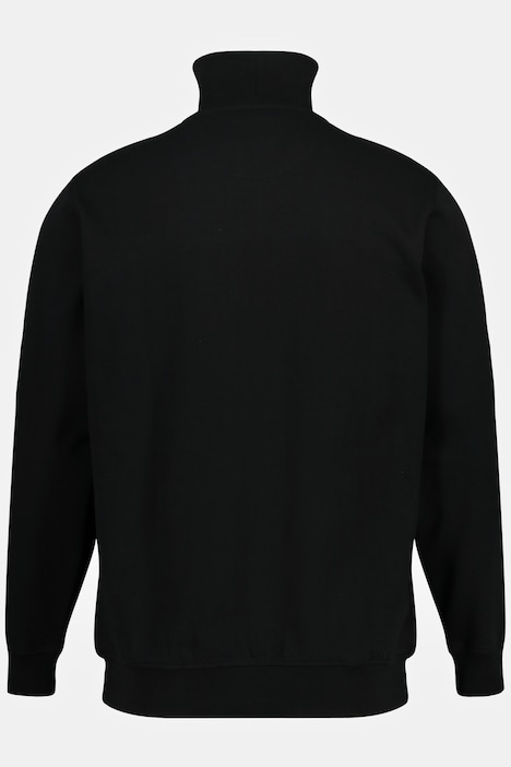 Troyer, Sweat, Stehkragen mit Zipper, Kängurutasche, bis 8 XL