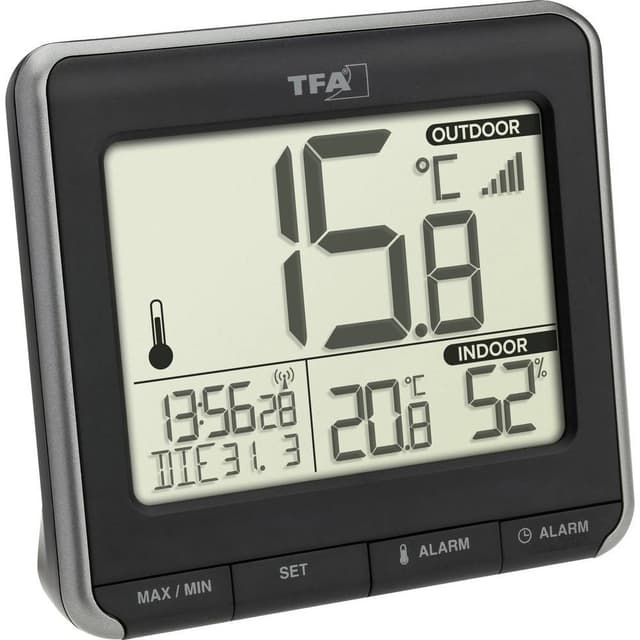 TFA Dostmann 30.3069.01 Trådløst digitalt termometer 1